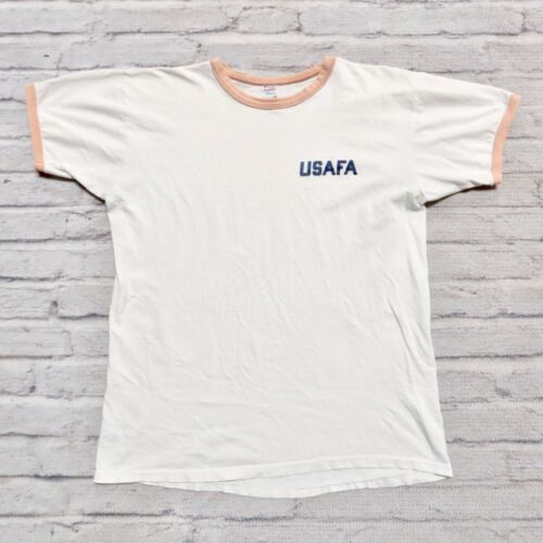 Vintage USAFA Champion Ringer Tshirt Size XL Made… - image 1