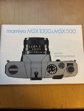 Mamiya MSX 1000 & MSX 500 Camera Instruction Book/ Manual