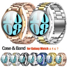 Case  No Gap Watch Band For Samsung Galaxy Watch 4 5 6 7 42/43/44/45/46/47mm