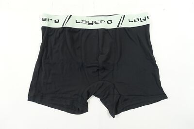Layer 8 Schwarz Minzgrün Klein Qwick-Dry Performance Boxer Herren Unterhose