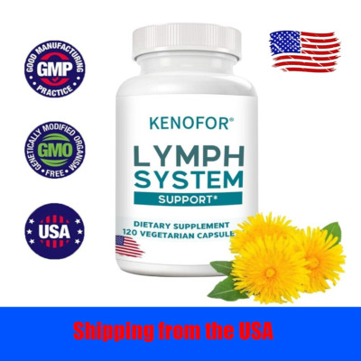 Lymph System Support 1230 mg Capsules with Bromelain Promote Metabolism