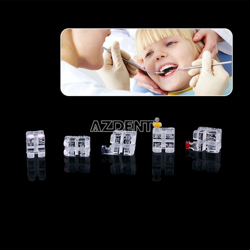 Ortodoncia Dental Monocristalina Zafiro /Cerámica Brackets 5*5 Transparentes - Picture 21 of 28