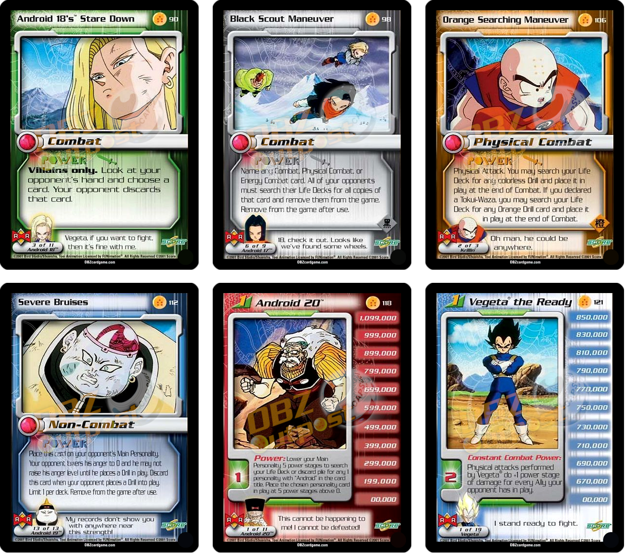 Dragon Ball Z CCG Complete your Unlimited Android Saga Set!! Choose your  cards!