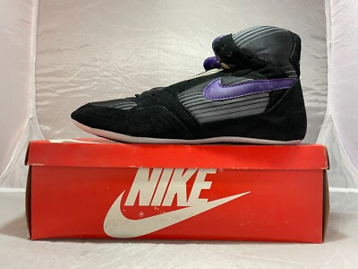 Vintage Nike Greco Supreme II 1991 Wrestling Shoes Black/Dark
