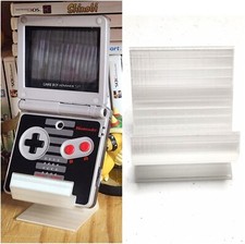 Clear Ice Game Boy Advance SP Handheld Collection Display Stand Low Profile GBA