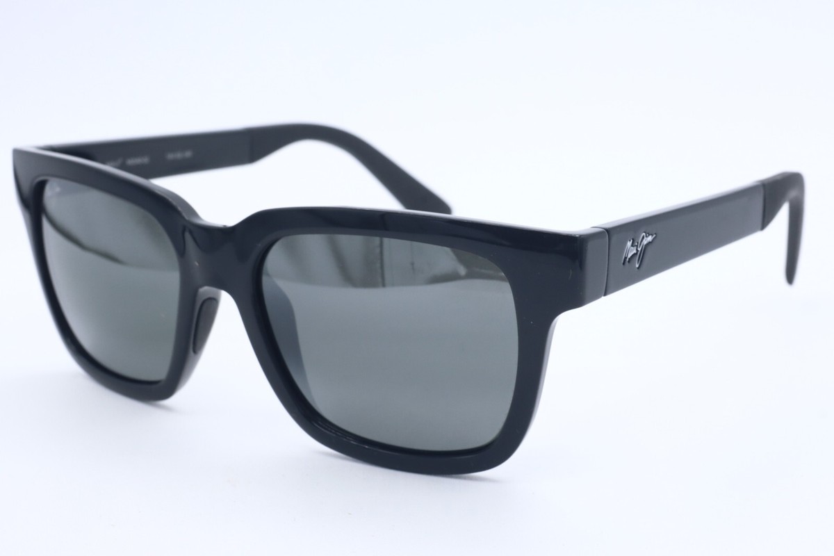 Maui Jim 540-02 Rectangle Black Sunglasses Neutral Grey Polarized Lenses 54mm Maui Jim Mongoose 540 Sunglasses: H815-10MR, 815-53B, GM815  main image 4