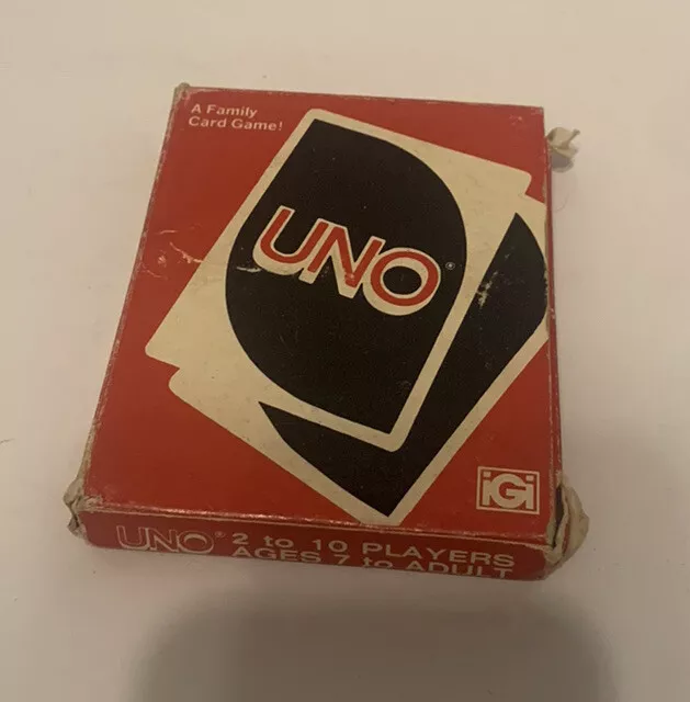 Vintage 1978 UNO Card Game 108 Cards Complete Set in Box