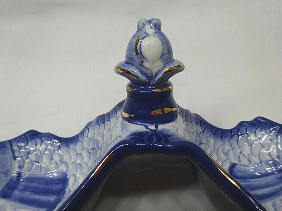 TRACY PORTER La Colección La Parisienne 2 Partes Relish Salsa Servidor Peces Diseño Foto 3 de 4