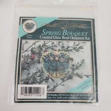 Mill Hill Spring Bouquet II Counted Glass Bead Ornament Kit MHSB6 Flower Cart