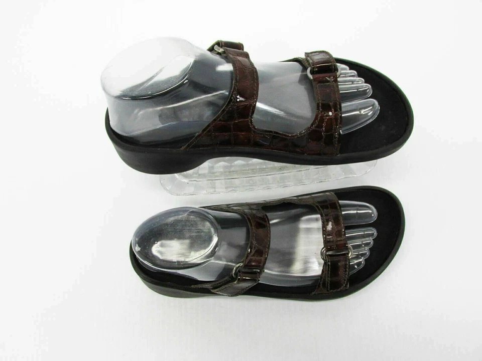 Birkenstock Tatami Women Sandal Shoe Size 7N EUR 38 Brown Slide Pre Owned qp - Image 2 of 4