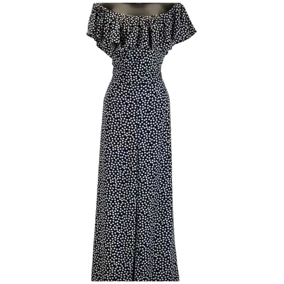 Macacão Betsey Johnson fora do ombro bolinhas 18W - Imagem 4 de 4