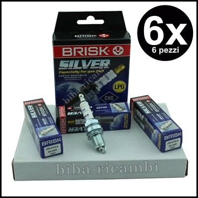 Kerzenkit 6 Kerzen Gpl Methan Brisk Silver DR15YS-9 Audi A4 (B6-8E) 2000-2005