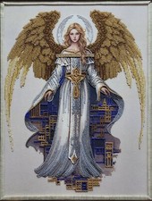 Bead Embroidery Kit Guardian Angel DIY Bead Stitching Needlepoint tk-101