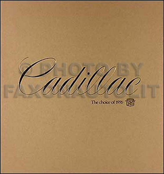1976 Cadillac Verkaufs Katalog Deville Seville Eldorado Fleetwood Und Cabriolet-image