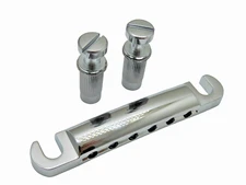 ALUMINUM Stop Bar Tailpiece for Epiphone Gibson Les Paul Metric Studs Chrome