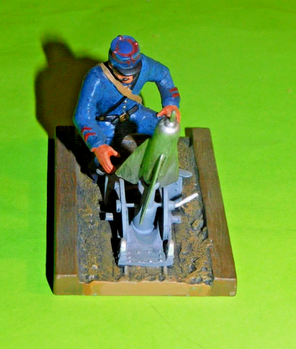 Figurine miniature en plomb de la Premier Guerre - Poilus
