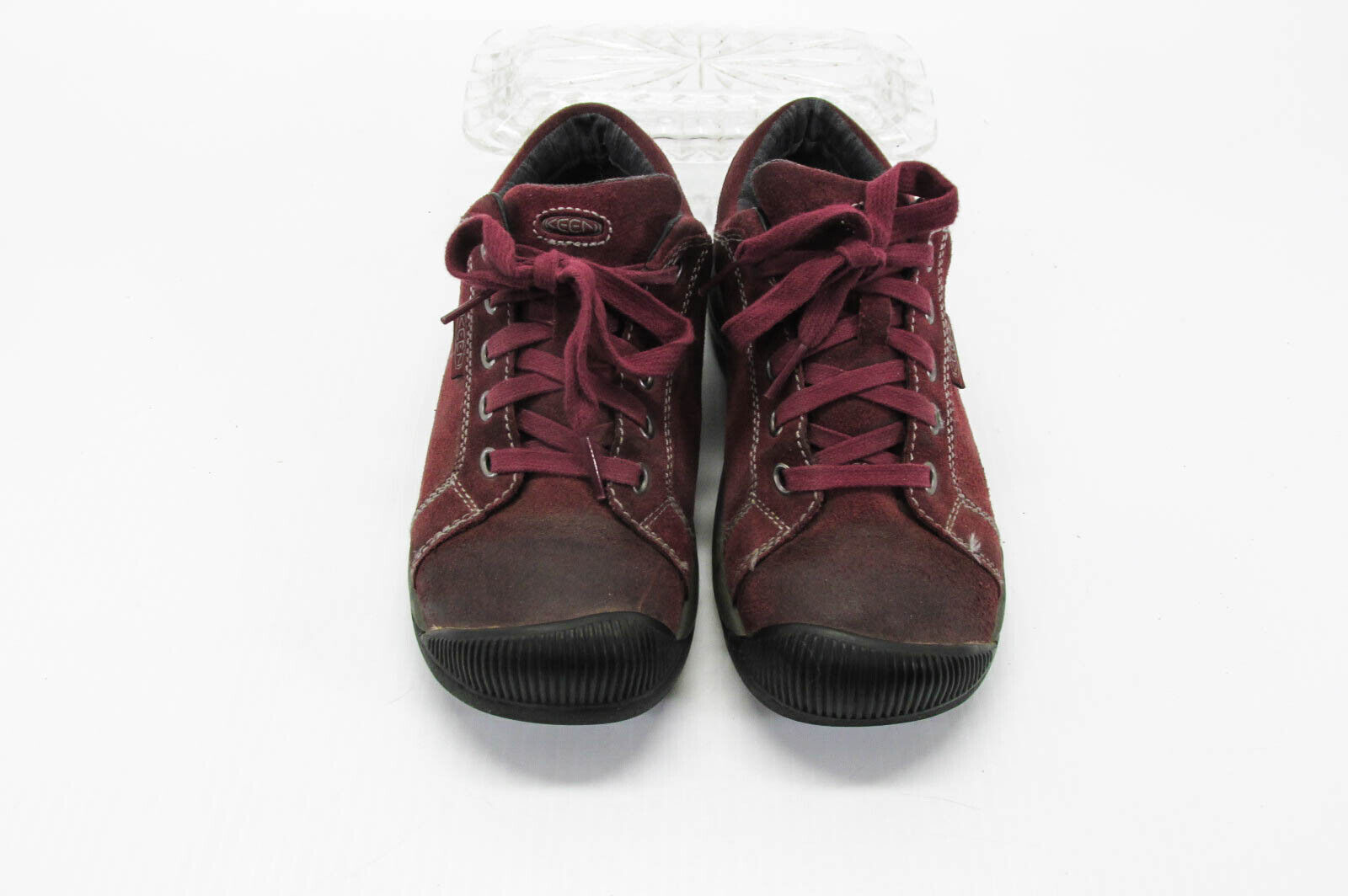 Scarpe da donna Keen Reisen pizzo taglia 6 5 M rosse moda sneaker Oxford usate vq