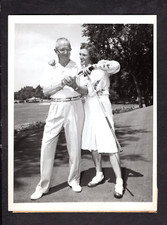 Babe Zaharias & George May  1946 All-American Tam O'Shanter Golf Press Photo