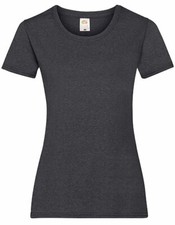 Fruit of the Loom Damen T-Shirt Valueweight Baumwolle Slim Fit Kurzarm Basic