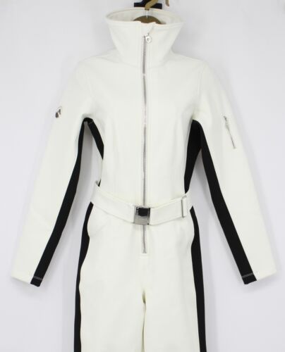CORDOVA OTB BELTED JUMPSUIT SKI SUIT WOMENS S CLOUD WHITE RRP £1000 AD - Picture 2 of 17