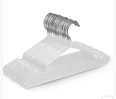Keplin 20er Pack Premium Gummibeschichteter Metall Kleiderbügel - Platzsparender Kleiderorganizer