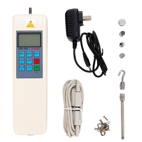 Medidor de fuerza digital Pull Push Medidor Dynamómetro Herramientas 100N/10kg/22 lbs RS232 - Imagen 6 de 9