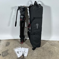 Sachtler FSB8 Fluid Head Speed Lock 75 Carbon Fiber Legs, Pan Bar, Sachtler Bag