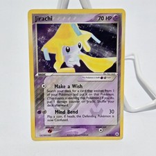 2004 Pokemon TCG Jirachi Reverse Stamped Holo Rare Card 8/101 EX Hidden Legends