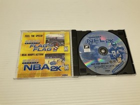 Lot of 2 Sega Dreamcast NFL 2K2 & NFL 2K Video Games