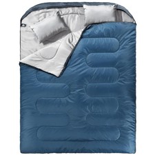 Warm Double Sleeping Bag with Pillows