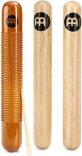 Meinl Percussion Wood Guiro - Amber + Meinl Percussion CL1HW Value Bundle