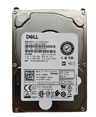 0WRRF 00WRRF Dell 1.8TB 10K 12Gbps SAS 2.5'' 512e HDD Hard Drive 14/15/16G KIT