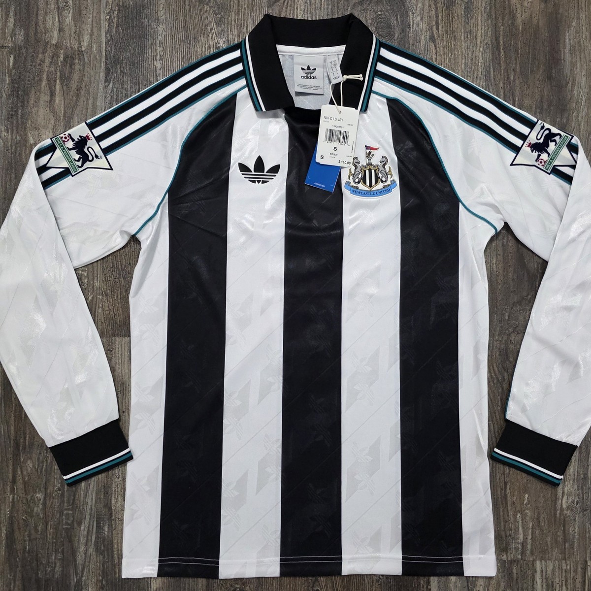 adidas Newcastle United シャツ Sサイズ Newcastle United L/S Home Football Shirt 1995/97 Adults