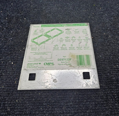 (QTY 5) CMP DE87122F: Dock Edge Stationary Dock Backer Plate Stainless Steel