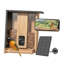  by Birdfy Smart Bird Feeder with Camera Solar Powered, AI Permanent Service