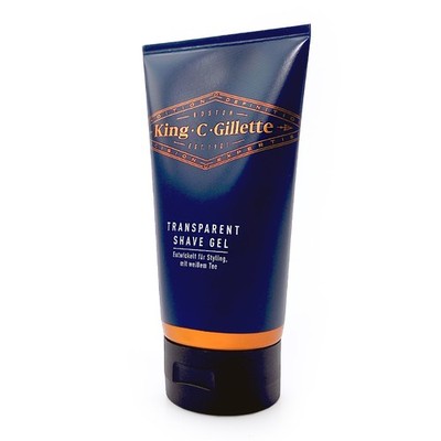 (26,67 EUR/l) Gillette King C Transparentes Rasiergel mit Arganöl Rasur 150 ml