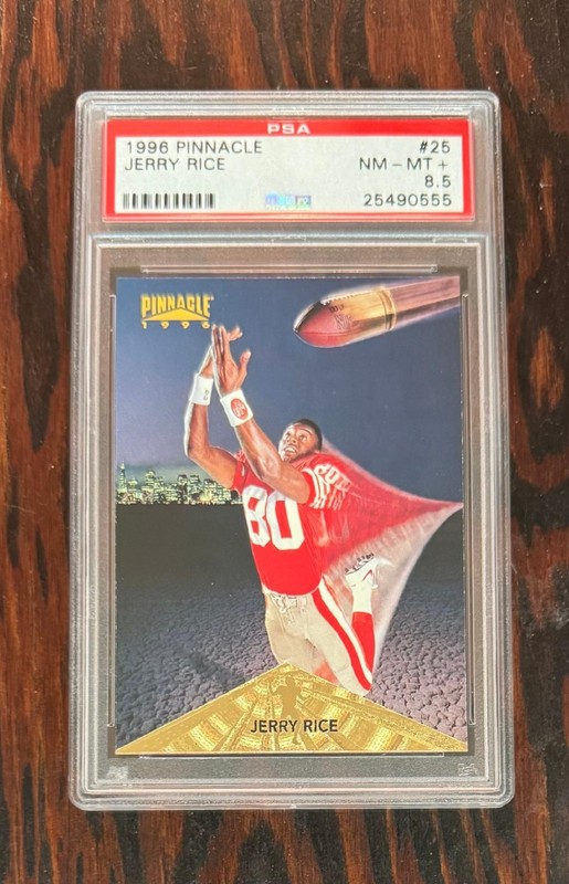 Jerry Rice 1996 Pinnacle - #25 - PSA 8.5