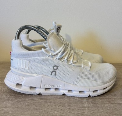 On Cloud Cloudnova White Running Comfort Shoes Women s size 6.5  