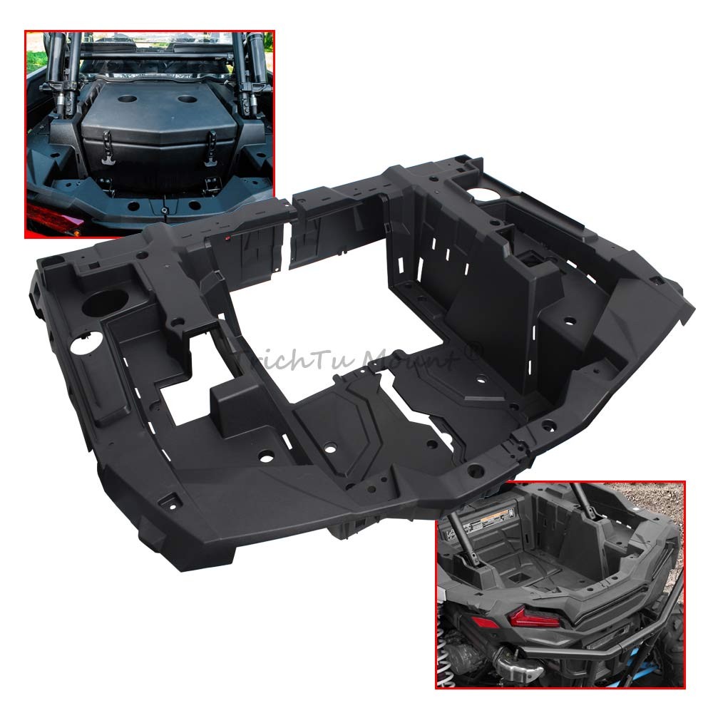 Black ABS Rear Left & Right Side Bed Box For Polaris RZR XP 1000 Premium 2020-23