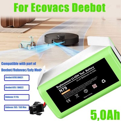 5000mAh Akku für Ecovacs Deebot N79 N79S DN622 Tesvor X500 IKHOS 14.4V Li-ion