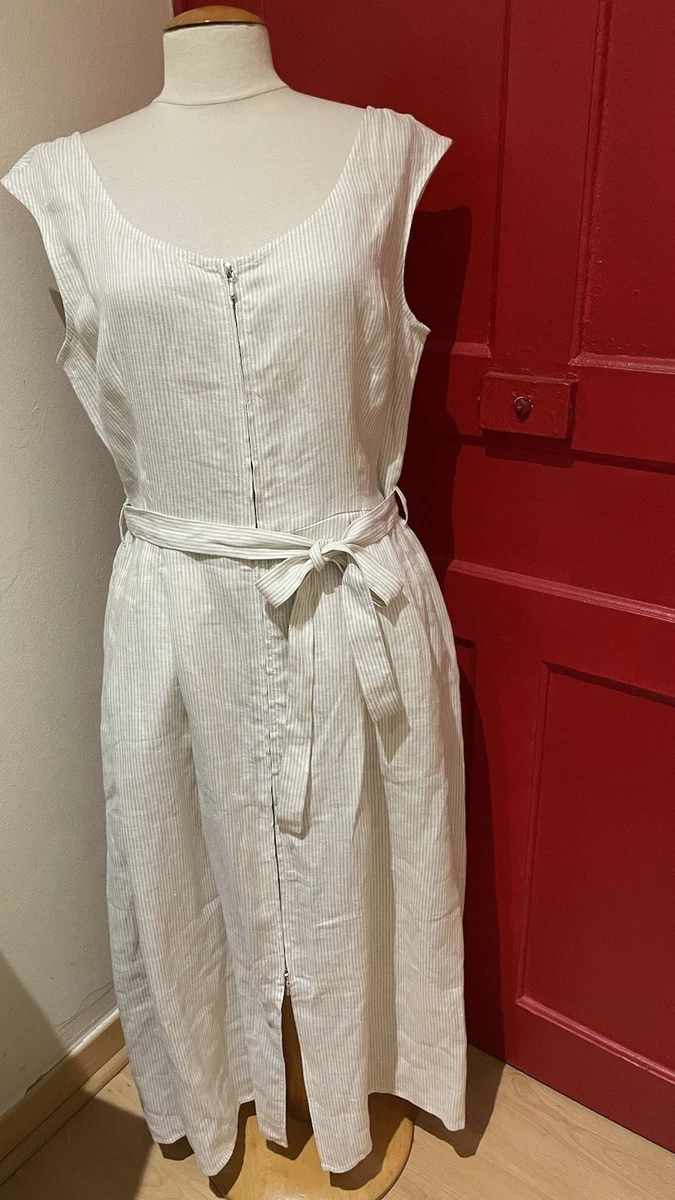 Chemise en lin Agnès B. Beige taille 38 en Lin - 43608855
