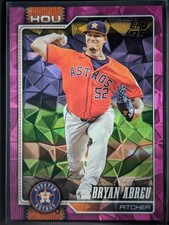 2026 Topps Series 1 Bryan Abreu Pink Diamante Parallel Astros - #231