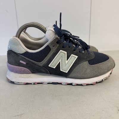 Boys/Girls Size 6.5 New Balance 574 Marbled Street Vintage Indigo Sneaker Shoes.