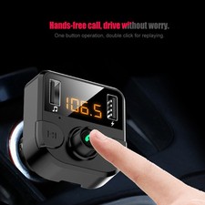 �Car BT MP3 Player With Lossless Sound Quality Hands-Free Calling Dual USB Fa