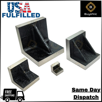 Stress Relieved Cast Iron Solid Webbed Angle Plate-USA FULFILLED