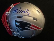 ADAM VINATIERI SIGNED PATRIOTS MINI HELMET JSA AUTHENTICATED