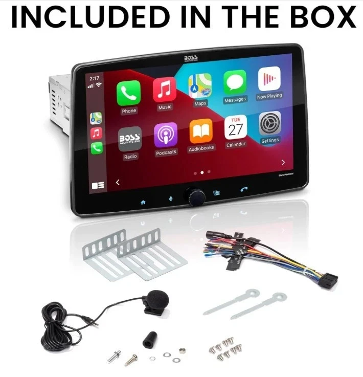 BOSS Audio BVCPA10W Car Stereo Wireless Apple CarPlay Android Auto 10.1” Monitor - Image 2 of 4