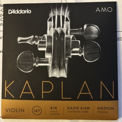 D'Addario Kv310 Kaplan Vivo Violin String Set 4/4 Size, Medium Tension