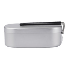 500ML Aluminum Lunch Box 15.7x8x6cm Lightweight for Camping Hiking Trips