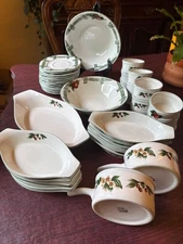 Cades Cove Collection Citation Select Casserole Pasta Bowls Saucer Ramekin Nice!